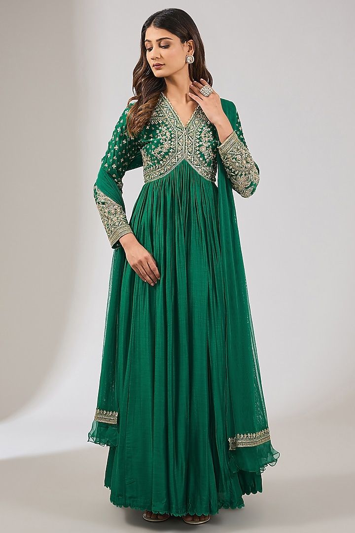 Emerald Anarkali Suit
